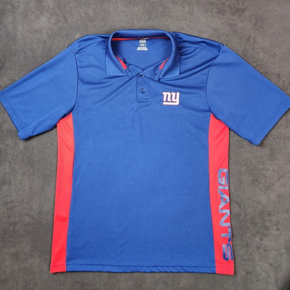 New York Giants NFL Team Apparel TX3 Cool Polo Shirt Mens Large Football - Picture 1 of 9